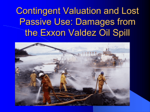 Contingent Valuation and Lost Passive Use: Damages from the