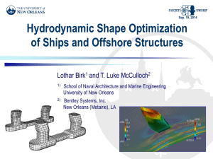 Hydrodynamic shape optimization of ships and offshore - UNO-EF