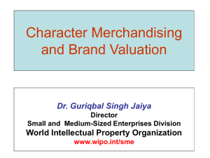 Jaiya Character Merchandising and Brand Valuation