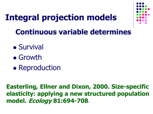 Integral Projection Model