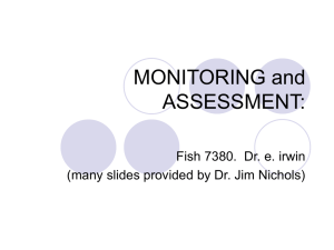 Assessment and monitoring