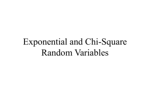 Exponential and Gamma Distributions
