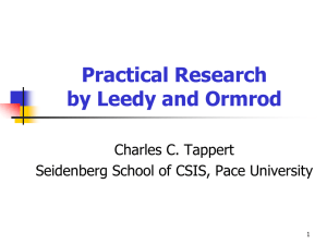 Leedy textbook - Seidenberg School of Computer Science and
