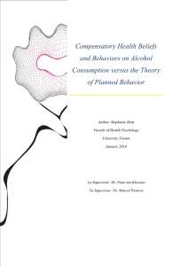 Compensatory Health Beliefs and Behaviors on Alcohol