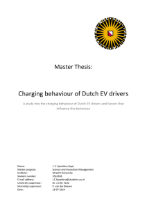 Charging behaviour of Dutch EV drivers