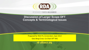 Draft DFT Larger Scope