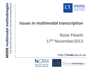 What is multimodal transcription?