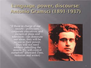 Language and Hegemony in Antonio Gramsci