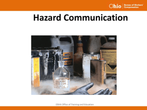 PowerPoint from 3/27/13 on Hazard Communication