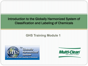 GHS: Introduction to the Globally Harmonized System - Multi