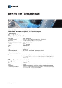 Safety Data Sheet - Roxtec Assembly Gel