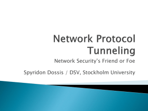 Network Tunneling : Spyridon Dossis