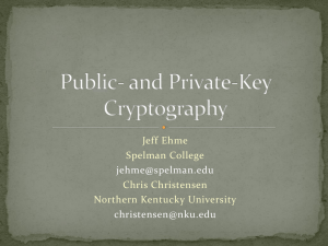 Symmetric Key Block Ciphers - Northern Kentucky University