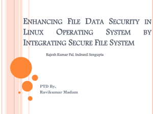 Enhancing File Data Security in Linux Operating System by