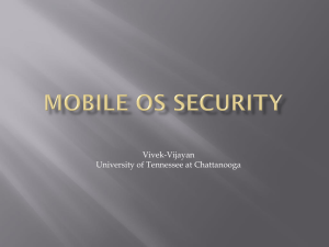 Mobile OS Security model comparision