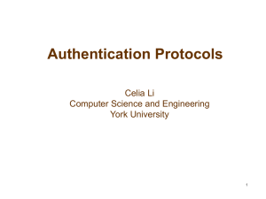 Authentication - Department of Electrical Engineering & Computer