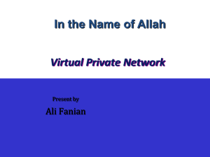 PPTP - Dr Ali Fanian