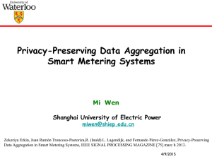 Privacy-Preserving Data Aggregation in Smart