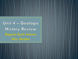 Unit 4 - Geologic History Review Powerpoint