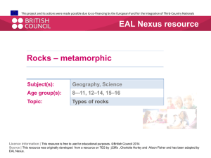 Rock posters - metamorphic  - EAL Nexus