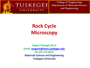 Rock Cycle Microscopy Powerpoint
