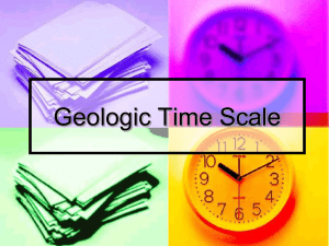 Geologic Time Scale - Mrs. Meadows Science