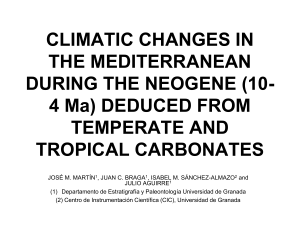 temperate and tropical shelf carbonates