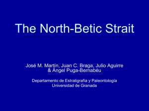 The Nord-Betic Strait - Departamento de Estratigrafía y Paleontología