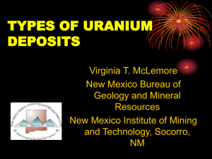 Unconformity-associated uranium deposits