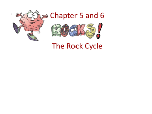 Chapter 5 and 6 The Rock Cycle