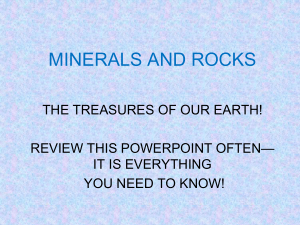 Minerals & Rocks Review