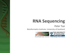 RNA Sequencing - Bioinformatics Institute