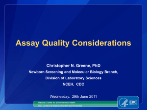 Assay Quality Considerations