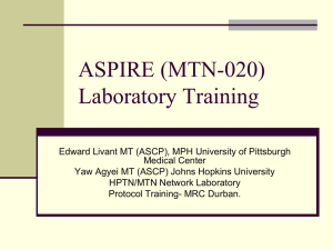 ASPIRE Lab Training