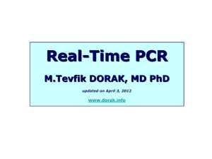 Real-Time PCR [M.Tevfik DORAK]