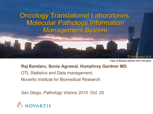 Oncology Translational Laboratories: Biomarkers Information