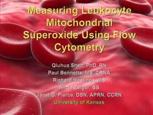 Measuring Leukocyte Mitochondrial Superoxide Using Flow Cytometry