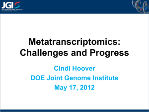 27. Metatranscriptomics - Microbial Genome Program