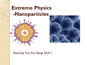 Extreme Physics -Very Small Things