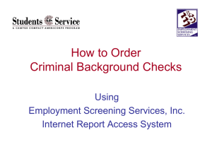 How to Order Criminal Background Checks