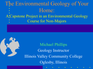 The Environmental Geology of Your Home: A Capstone Project in an