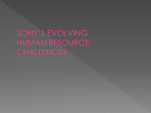 sony's evolving human resource challenges