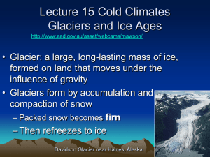 Lecture 15 Cold Climates s