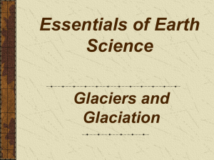Glaciers and glaciation lecture 2