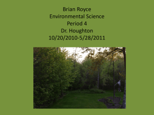 Environmental Science - Year long Field Powerpoint exemplar 2