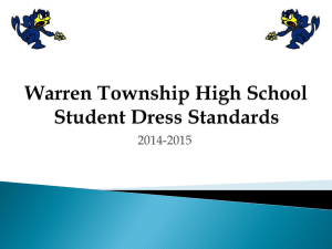 Student Dress Expectations - Warren Township High School