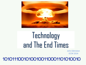 Technology and The End Times