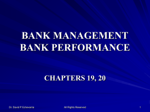 BANK MANAGEMENT BANK PERFORMANCE