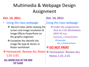 Multimedia & Webpage Design Assignment - Stacie Dobson