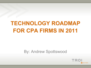 technology roadmap for cpa firms in 2011